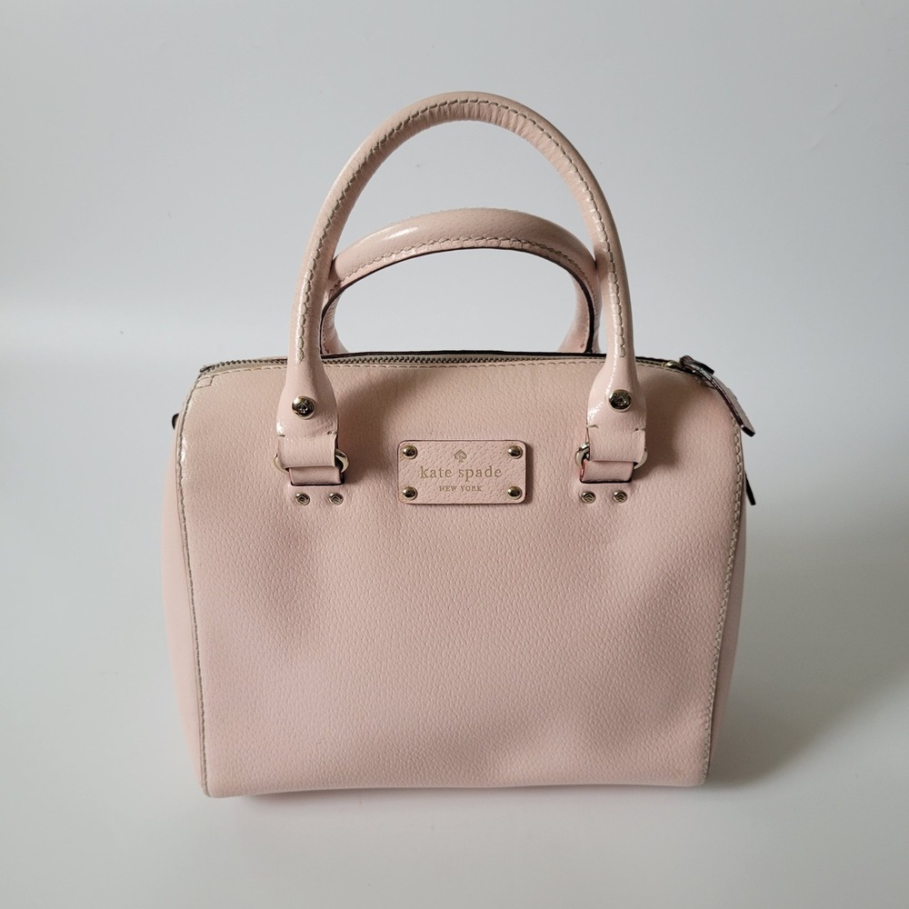 Kate Spade Wellesley Alessa Satchel Light Pink Saffiano Leather Coquette Pastel